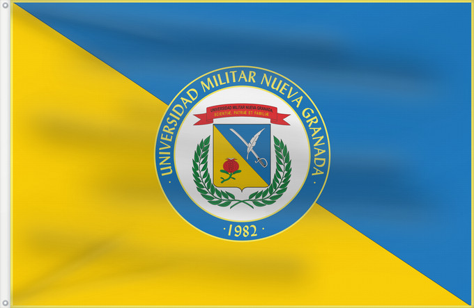 Flag, with two metal eyelets and reinforced hoist: Universidad Militar Nueva Granada