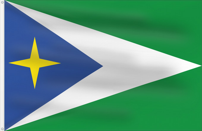 Bandera, con dos ojales metálicos y lado del asta reforzado: Unguía  Chocó	Unguía	Municipio de Unguía  Chocó