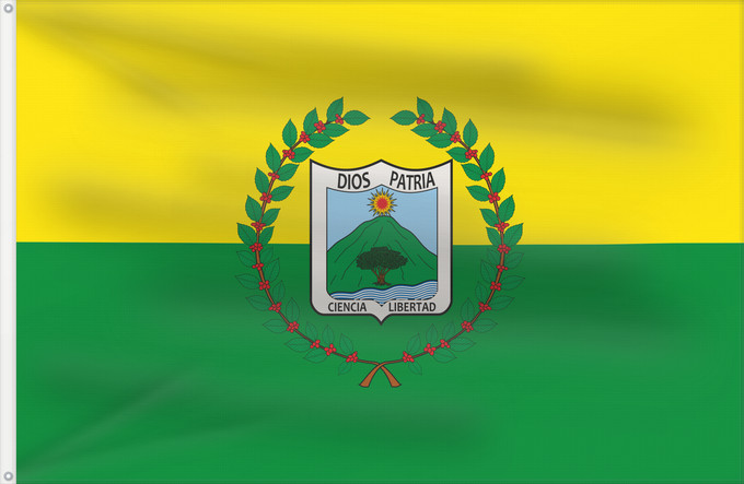 Flagge, mit zwei Metallösen und verstärktem Besatzband: Vergara  Cundinamarca	Vergara (Cundinamarca)	Municipio de Vergara  Cundinamarca