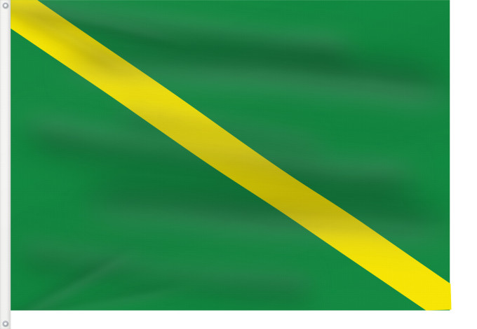 Flagge, mit zwei Metallösen und verstärktem Besatzband: Villapinzon Villapinzon, Cundinamarca