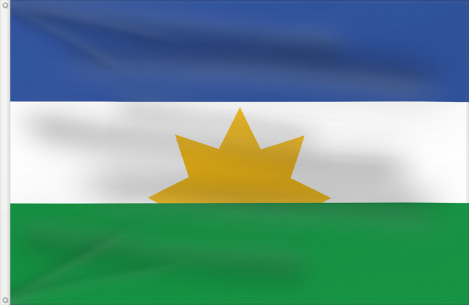 Bandera, con dos ojales metálicos y lado del asta reforzado: Zapayán  Magdalena	Zapayán (Magdalena)	Municipio de Zapayán  Magdalena