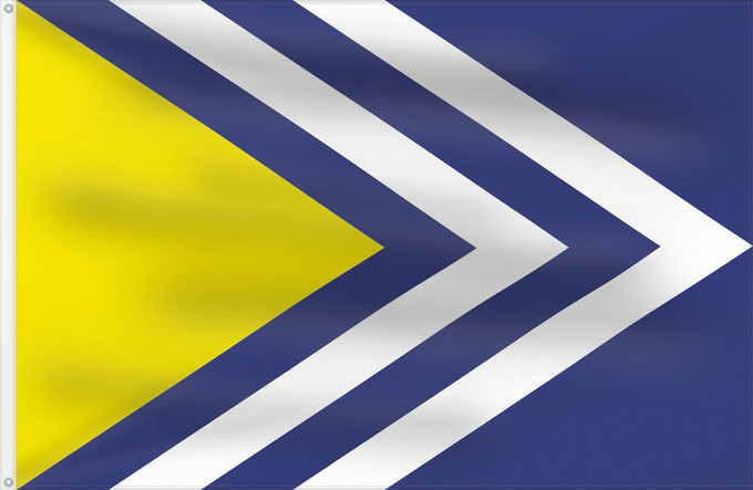 Flagge, mit zwei Metallösen und verstärktem Besatzband: Brantice	Brantice, Czech Republic	Brantice, obec v České republice