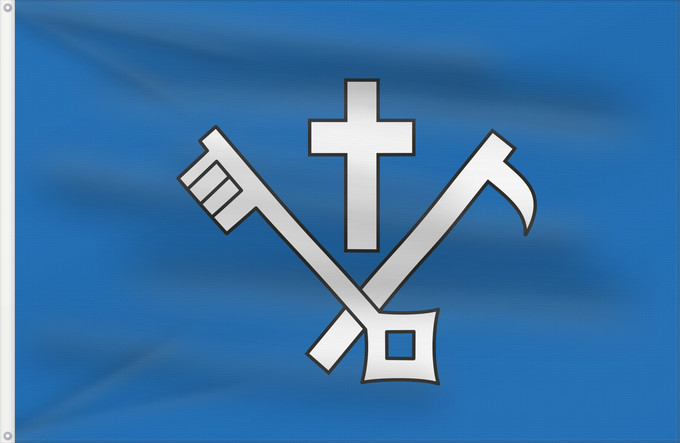Flag, with two metal eyelets and reinforced hoist: Brno-Žabovřesky vlajka Brno-Žabovřesky Městské části Brna-Žabovřesk