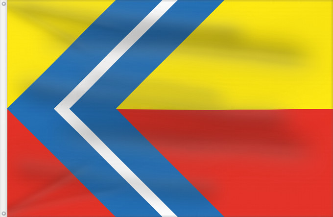 Flag, with two metal eyelets and reinforced hoist: Brno-Řečkovice a Mokrá Hora vlajka Brno-Řečkovice a Mokrá Hora Městské části Brno-Řečkovice a Mokrá Hora