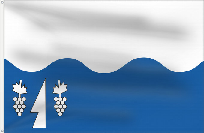 Flag, with two metal eyelets and reinforced hoist: Brno-Kníničky vlajka Brno-Kníničky Městské části Brna-Kníničky