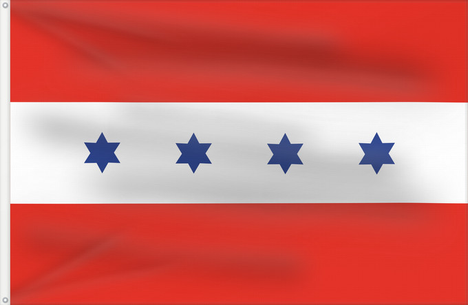 Flag, with two metal eyelets and reinforced hoist: Brno-sever vlajka Brno-sever Městské části Brna-severu
