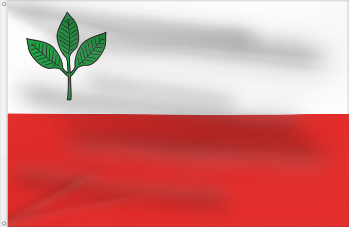 Flag, with two metal eyelets and reinforced hoist: Bucina CZ Bucina Coat of arms