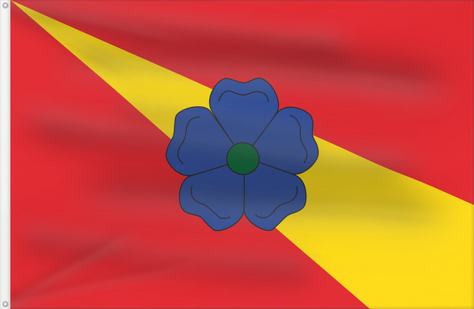 Flag, with two metal eyelets and reinforced hoist: Cervena Voda Coat of arms