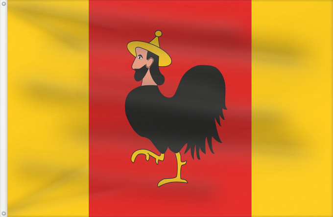 Flag, with two metal eyelets and reinforced hoist: Ceska Trebova CZ	Municipal flag of Česká Třebová town	Česká Třebová	Města Česká Třebová