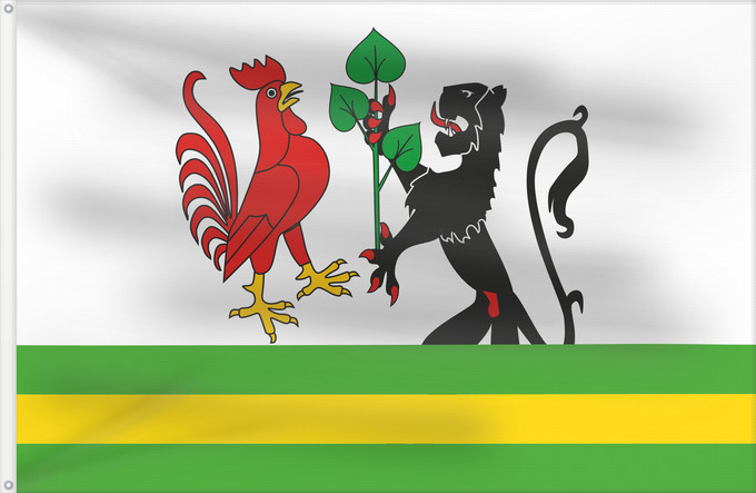 Flag, with two metal eyelets and reinforced hoist: Ceske Libchavy CZ České Libchavy Libchavy Tchèques Libchavy Checas Böhmisch-Liebichau Libchavy Ceche Coat of arms