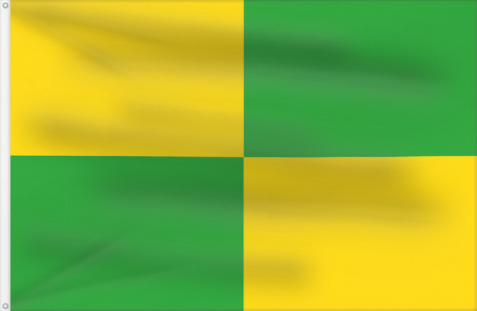 Flag, with two metal eyelets and reinforced hoist: Chleby Nymburk Chleby (Nymburk) Chleby village in Czechia, Nymburk district