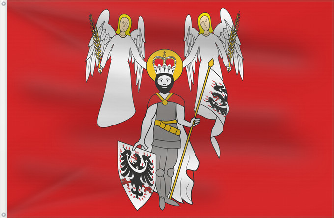 Flag, with two metal eyelets and reinforced hoist: Chocen CZ Chocen Coat of arms