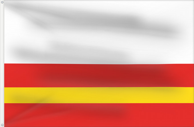 Flag, with two metal eyelets and reinforced hoist: Chotanky Choťánky village in Czechia