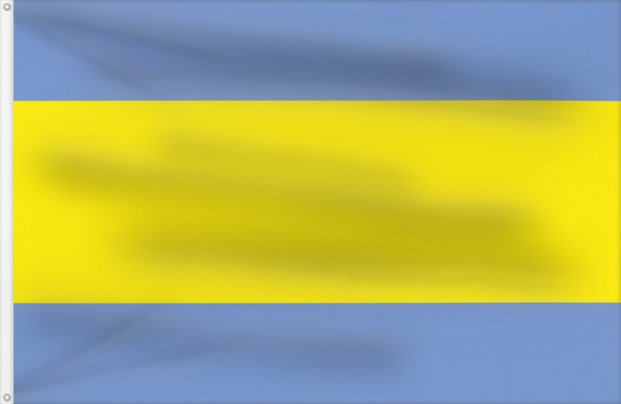 Bandera, con dos ojales metálicos y lado del asta reforzado: Dacice