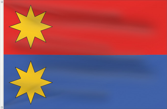 Flag, with two metal eyelets and reinforced hoist: Dobrikov CZ Dobrikov Coat of arms