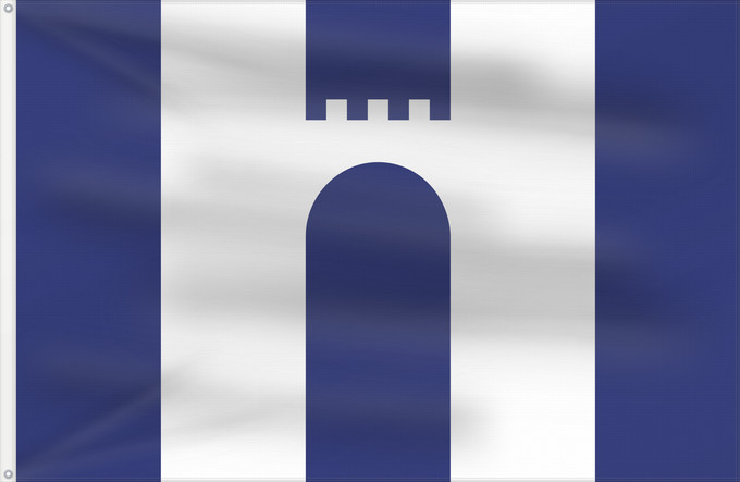 Bandera, con dos ojales metálicos y lado del asta reforzado: Dobris Dobříš Dobříše