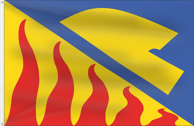 Flag, with two metal eyelets and reinforced hoist: Dobrocovice PH CZ