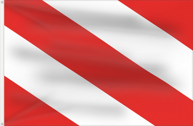 Flag, with two metal eyelets and reinforced hoist: Dobruska	Dobruška	Dobruška  city in Czechia