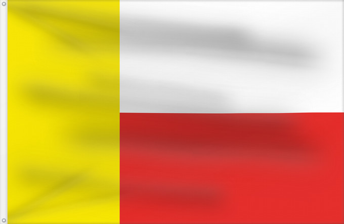 Flag, with two metal eyelets and reinforced hoist: Dolni Poustevna