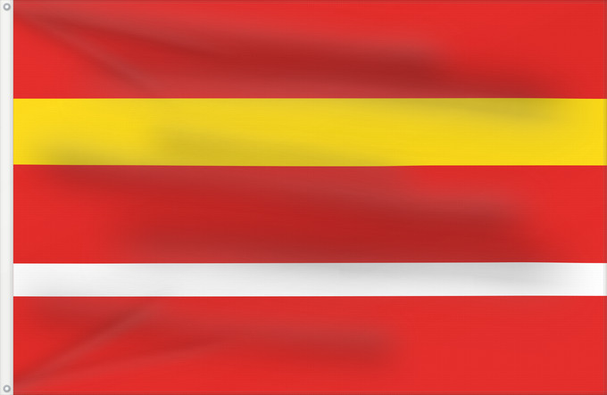 Flag, with two metal eyelets and reinforced hoist: Dolni Ujezd Svitavy Municipal flag of Dolní Újezd village Dolní Újezd (Svitavy) Dolní Újezd, okres Svitavy