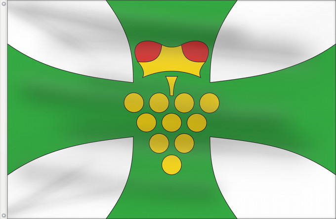 Flag, with two metal eyelets and reinforced hoist: Domanin HO CZ Municipal flag of Domanín village Domanín, okres Hodonín