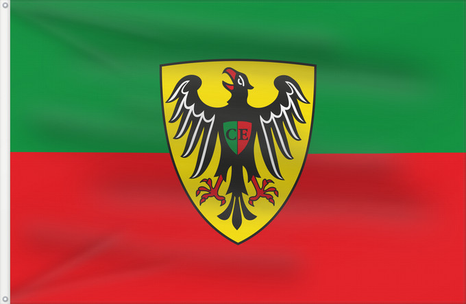 Drapeau, avec deux œillets métalliques et guindant renforcé : Esslingen am Neckar (Region Stuttgart)