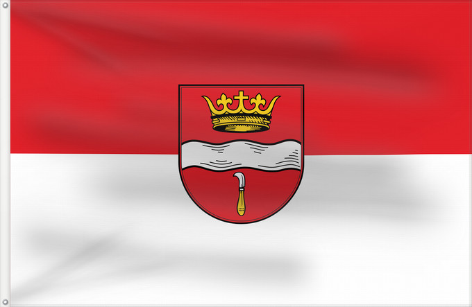 Bandera, con dos ojales metálicos y lado del asta reforzado: Winterbach (Region Stuttgart)