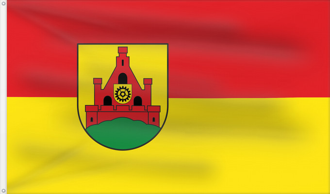 Flag, with two metal eyelets and reinforced hoist: Gevelsberg Town of Gevelsberg Stadt Gevelsberg