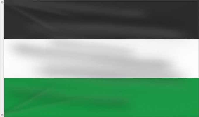 Flag, with two metal eyelets and reinforced hoist: Kreisfreien Stadt Gelsenkirchen	It is easy to put a border around this flag image	Ville de Gelsenkirchen	Gelsenkirchen	Stadt Gelsenkirchen  Die Flagge der Stadt ist schwarz-weiß-grün