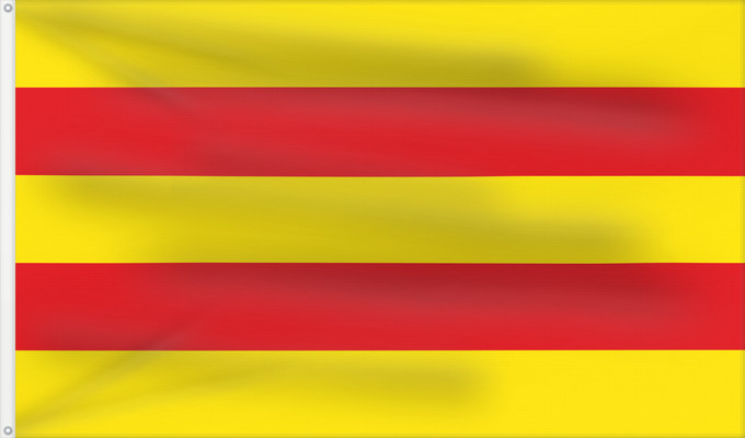 Flag, with two metal eyelets and reinforced hoist: Kreisfreien Stadt Oldenburg City of OldenburgFlag of the county of Oldenburg Ville allemande d’Oldenbourg Oldenburg Kreisfreien Stadt Oldenburg Oldenburg Die Farben der Stadt Oldenburg sind Gold und Rot Kreisvrije stad OldenburgVlag van het graafschap