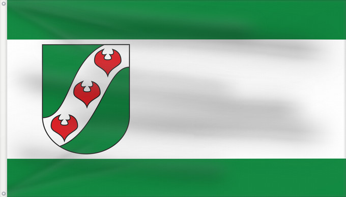 Bandera, con dos ojales metálicos y lado del asta reforzado: Löhne	It is easy to put a border around this flag image	Stadt Löhne, Deutschland