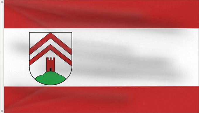 Flag, with two metal eyelets and reinforced hoist: Rödinghausen