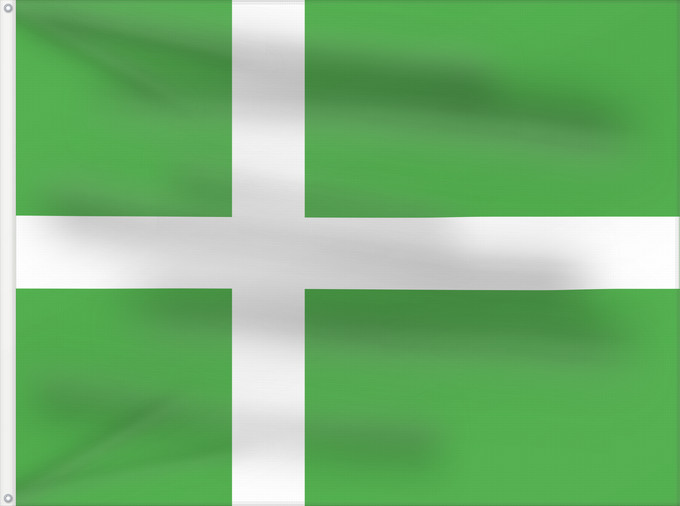 Flag, with two metal eyelets and reinforced hoist: 1st Proposal by Sven Tito Achen