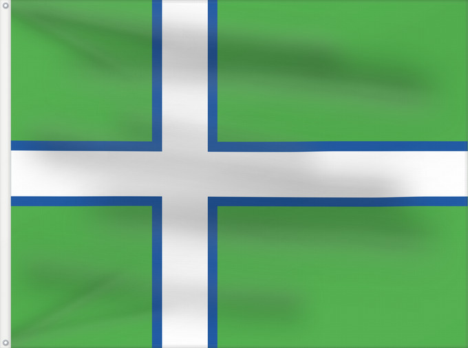 Flag, with two metal eyelets and reinforced hoist: 4th Proposal