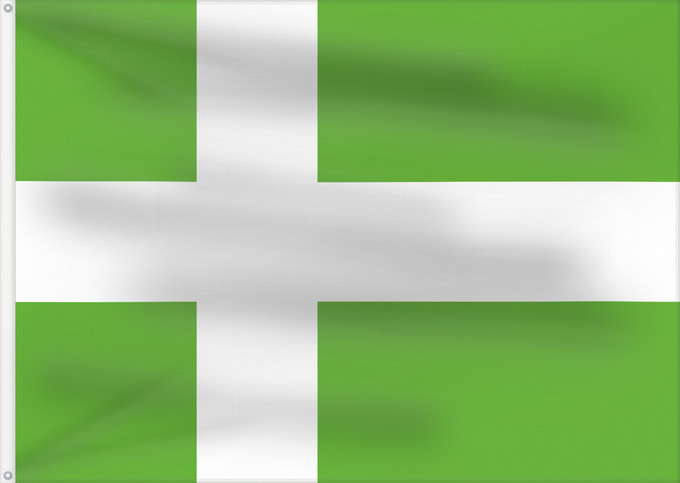 Flagge, mit zwei Metallösen und verstärktem Besatzband: Proposed flag of Greenland - Sven Tito Achen design Proposed Nordic Cross flag for Greenland