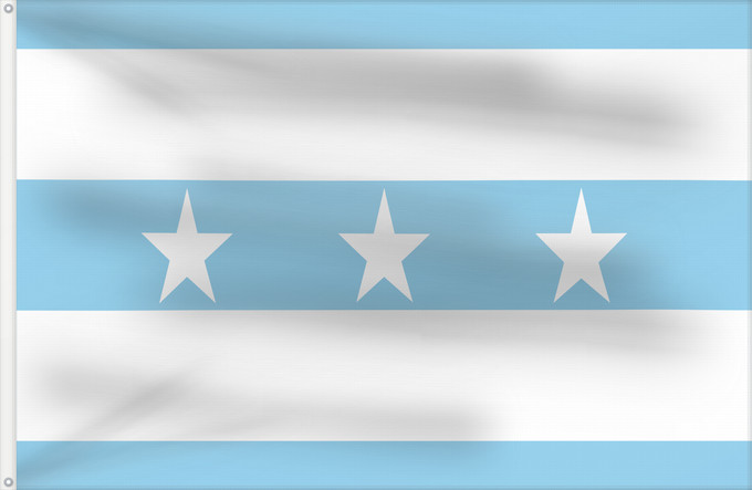 Flagge, mit zwei Metallösen und verstärktem Besatzband: Ecuador  1820–1822	Ecuador from 1820 to 1822	Équateur (1820–1822)	Ecuador (1820–1822)