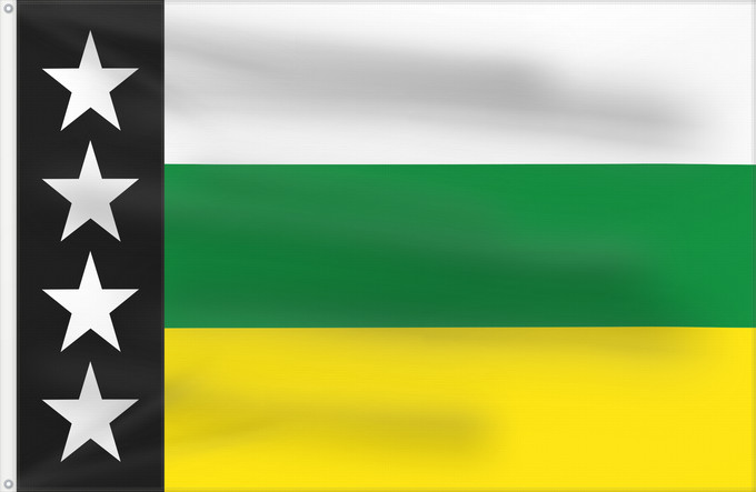 Bandera, con dos ojales metálicos y lado del asta reforzado: Provincia Orellana	Orellana Province	Province d'Orellana	Provincia de Orellana	Provinz Orellana	Provincia di Orellana