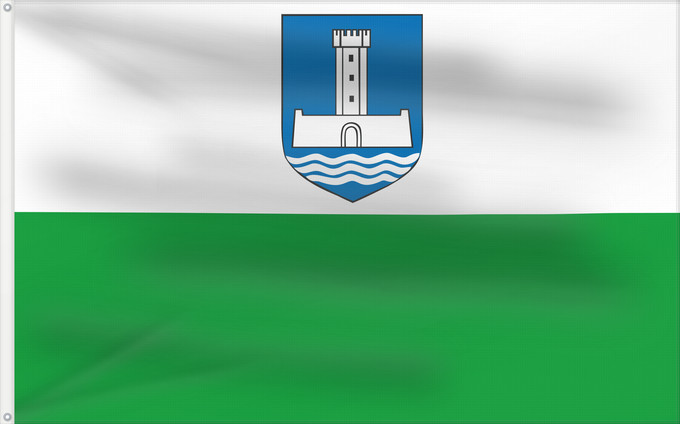 Bandiera, con due occhielli metallici e lato dell'asta rinforzato: Et-Järva maakond Järva County Comté de Järva Condado de Järva Contea di Järva