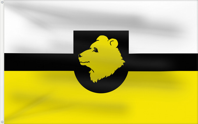 Drapeau, avec deux œillets métalliques et guindant renforcé : Otepää Parish	Otepää valla lipp