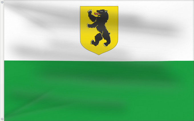 Flag, with two metal eyelets and reinforced hoist: Pärnumaa lipp