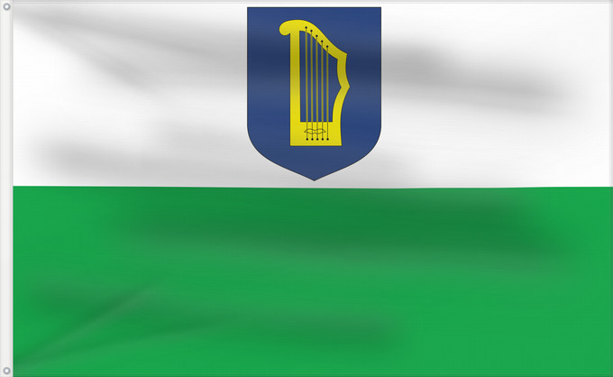 Bandiera, con due occhielli metallici e lato dell'asta rinforzato: Petserimaa Petseri County, Estonia Comté de Petseri Condado de Petseri Contea di Petseri Petserimaa lipp