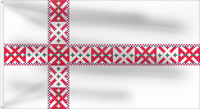 Drapeau, avec deux œillets métalliques et guindant renforcé : Setomaa	Setumaa lipp