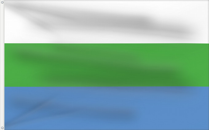 Flagge, mit zwei Metallösen und verstärktem Besatzband: Tamsalu Municipal flag of Tamsalu Estonia