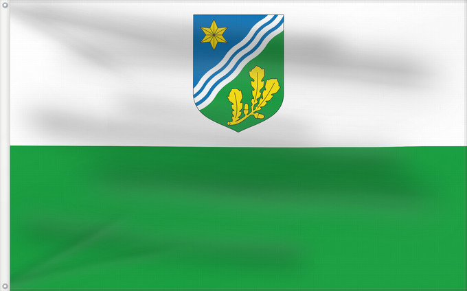 Drapeau, avec deux œillets métalliques et guindant renforcé : Tartumaa lipp	Tartumaa