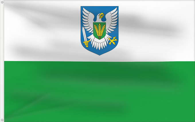 Flag, with two metal eyelets and reinforced hoist: Viljandimaa lipp	Viljandimaa