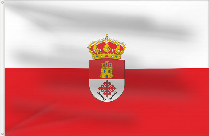 Bandera, con dos ojales metálicos y lado del asta reforzado: Abenójar Spain Abenójar, in Ciudad Real province, Spain Abenójar Rectangular