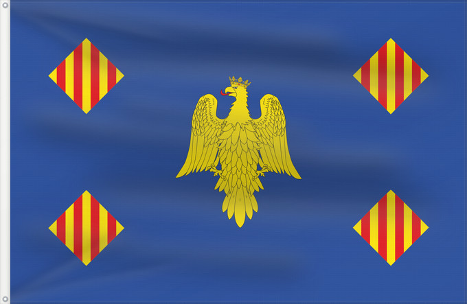 Bandera, con dos ojales metálicos y lado del asta reforzado: Aguilón	Aguilón-Zaragoza-Spain	Aguilón-Zaragoza