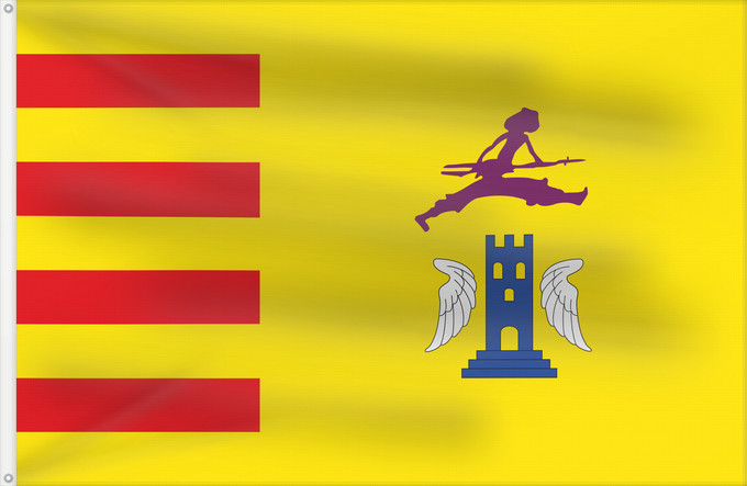 Flag, with two metal eyelets and reinforced hoist: Alacón