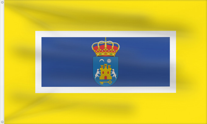 Bandera, con dos ojales metálicos y lado del asta reforzado: Alanís  Sevilla	Alanís, Seville, Spain	Alanís	Alanís, Sevilla, España