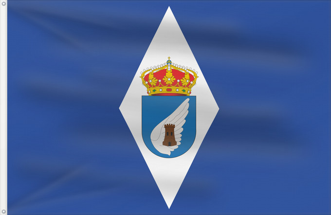Bandera, con dos ojales metálicos y lado del asta reforzado: Albalate de Cinca Albalate de Cinca-Huesca-Spain Albalate de Cinca-Huesca Su paño será rectangular